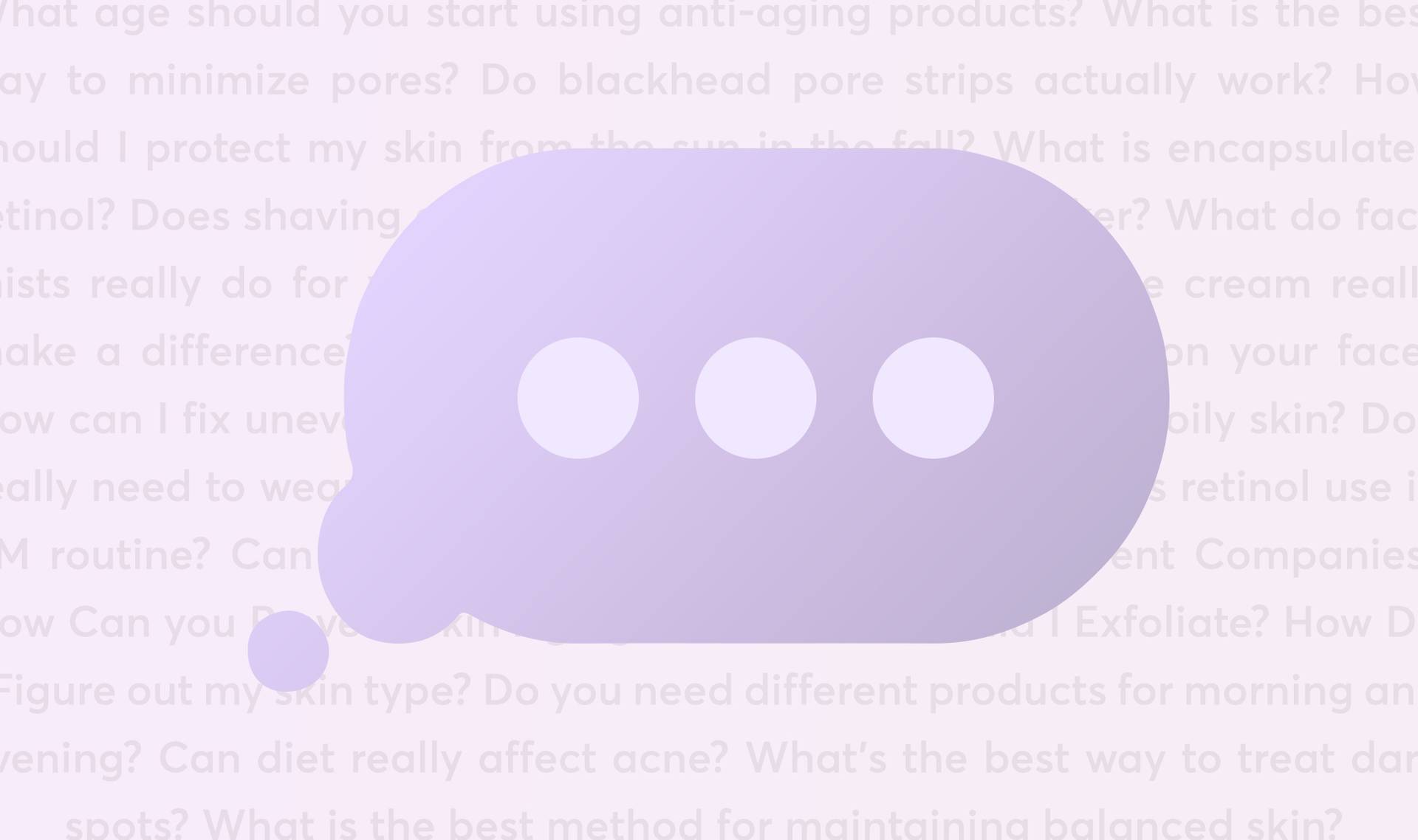 Graphic of a thought bubble with and ellipses inside